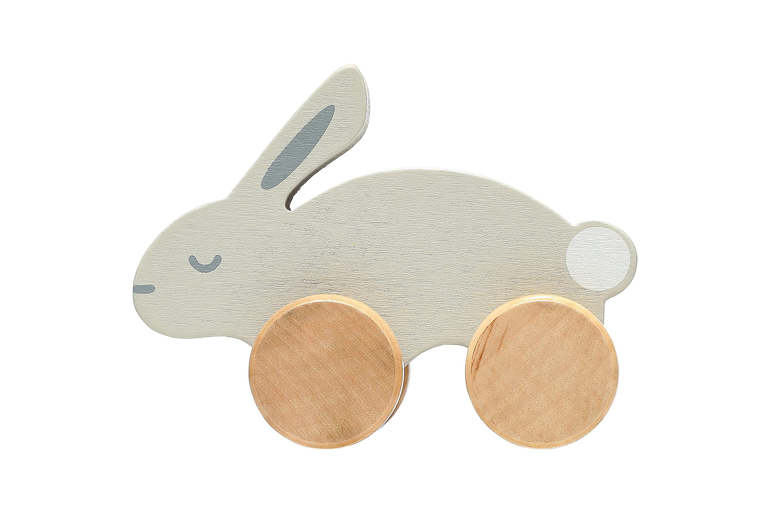 Pearhead Wooden Toy Bunny, Easter Basket Gifts for Kids, Push and Pull Montessori Baby and Toddle... | Amazon (US)