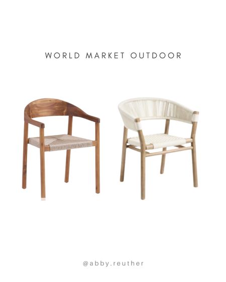 The perfect outdoor patio chairs. 

Patio furniture, outdoor decor, outdoor furniture, world Market, outdoor dining, outdoor dining chairs, home decor, outdoor living

#LTKhome #LTKfamily