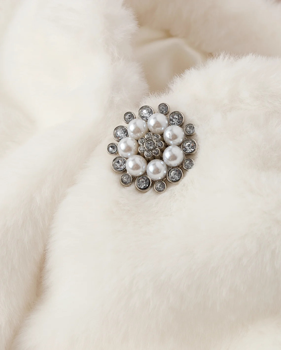 Girls Long Sleeve Embellished Faux Fur Shrug - On Pointe - WHITE | Gymboree | Gymboree