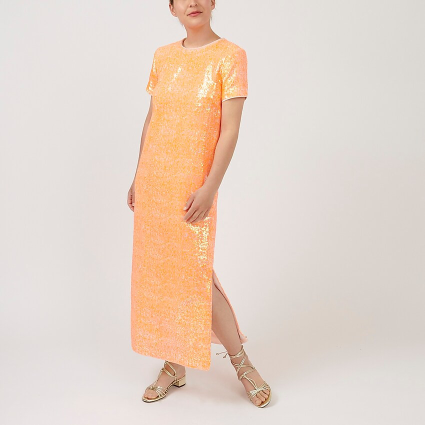 Sequin maxi shift dress | J. Crew US