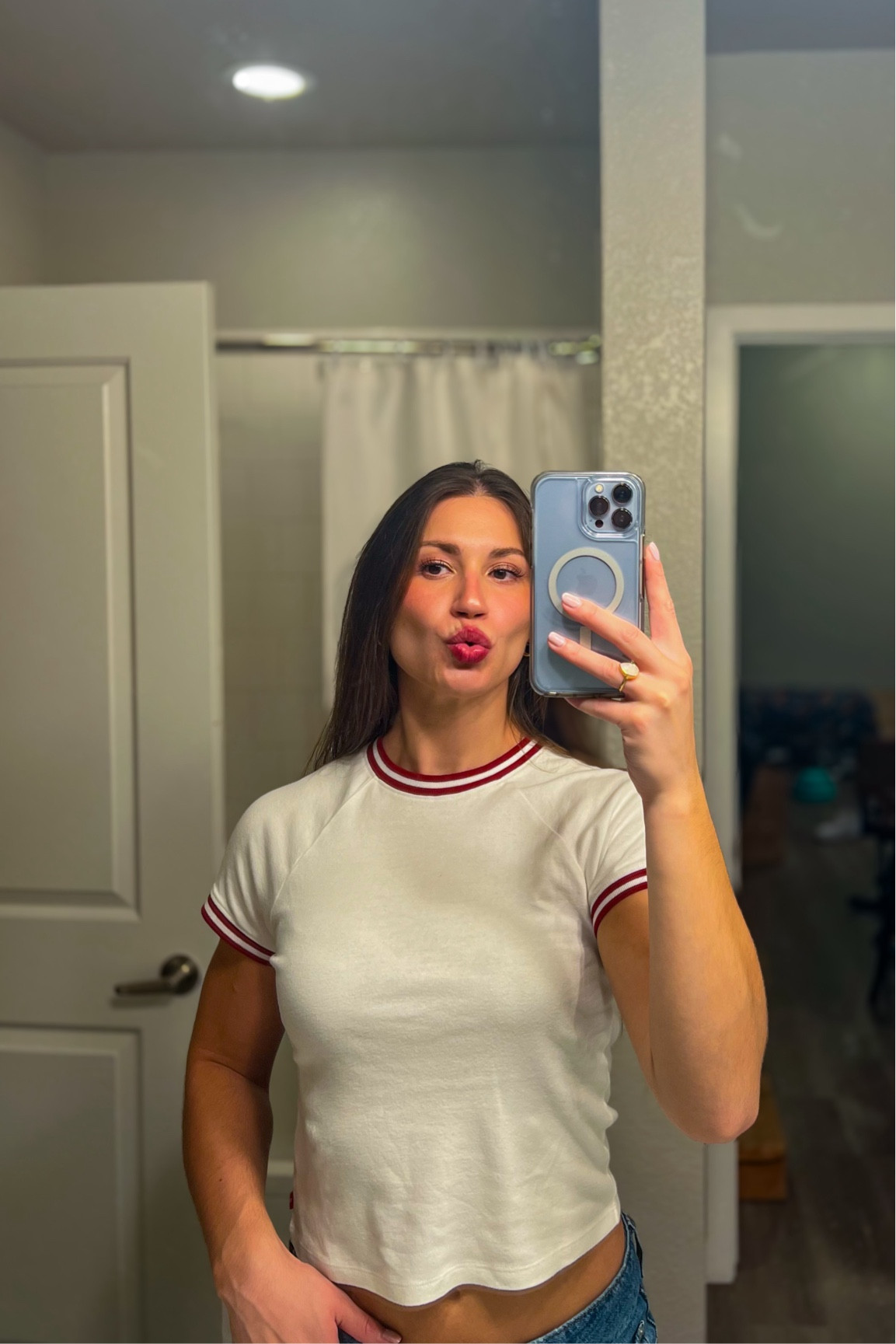 levi baby t - size medium 

levi super low rise jeans - size 27

lip stain - i got in the charming shade but that’s out of stock rn so tagged a similar stain color!

#LTKGiftGuide #LTKSeasonal #LTKSaleAlert