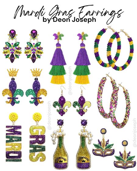 Celebrate Mardi Gras with these colorful earrings from Amazon! They are colorful and stylish! It matches well with the festivities! 

#LTKbeauty #LTKstyletip #LTKSeasonal