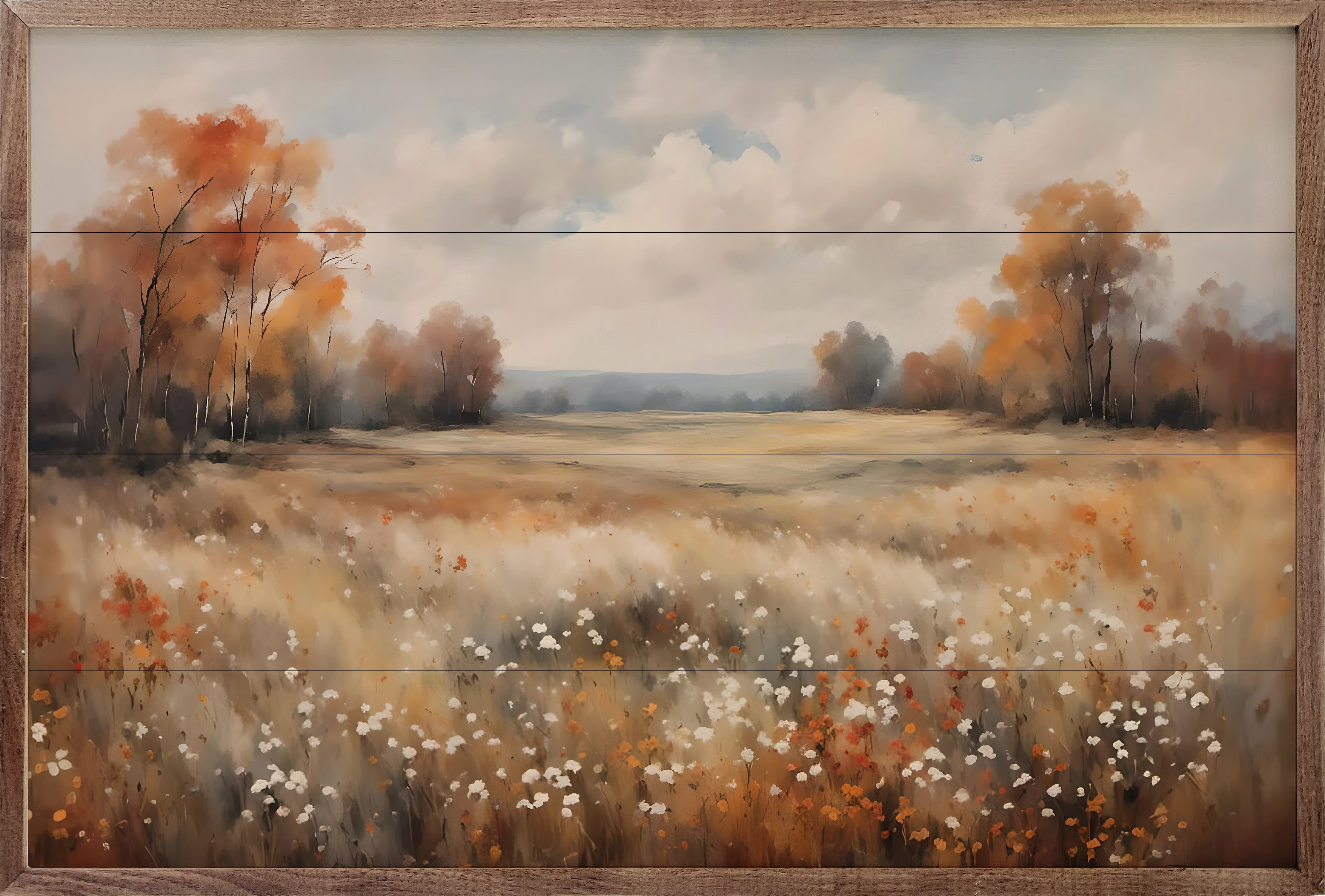 " Autumn Field With Autumn Trees " | Wayfair North America