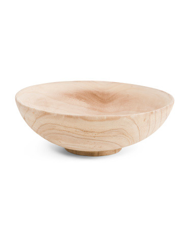 14x4.5 Selma Solid Wood Bowl | TJ Maxx