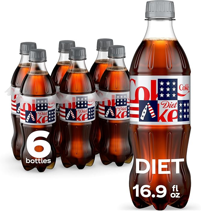 Diet Coke Diet Soda, 16.9 fl oz Bottles, 6 Pack - Cola Soft Drinks | Amazon (US)