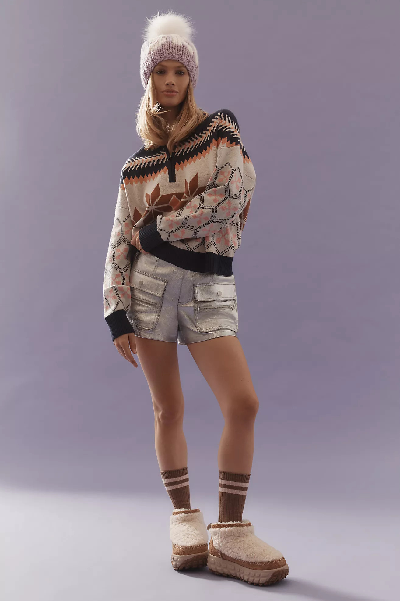 By Anthropologie Metallic Faux-Leather Shorts | Anthropologie (US)