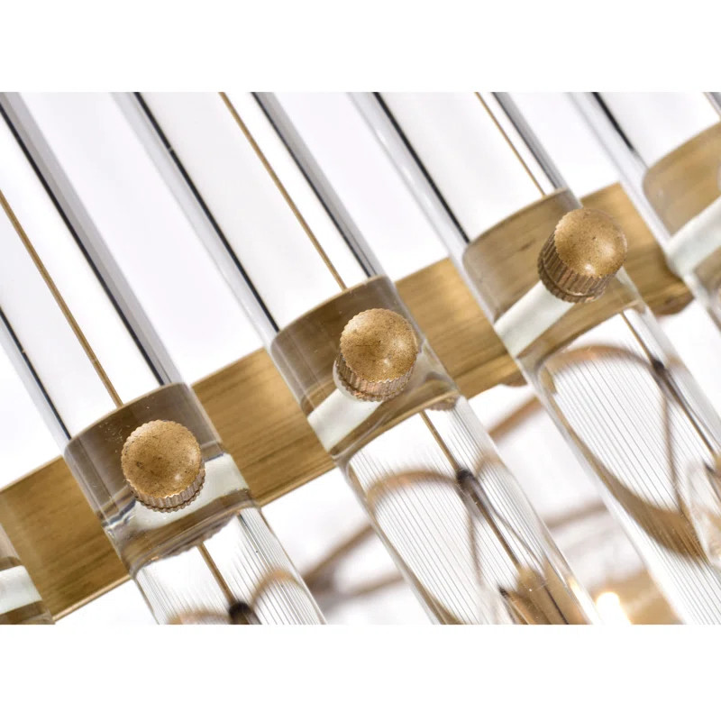 Kaan 5 - Light Glass Dimmable Drum Chandelier | Wayfair North America