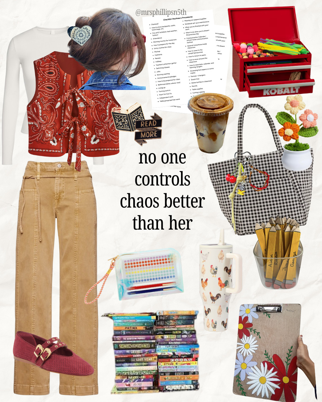 teacher ootd mood board 🎒✨🧋 

 #LTKootd #LTKFindsUnder50 #LTKWorkwear