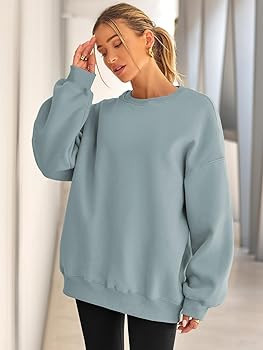 EFAN Womens Oversized Sweatshirts Hoodies Fleece Crewneck Sweaters Casual Tops Comfy Fall Fashion... | Amazon (US)