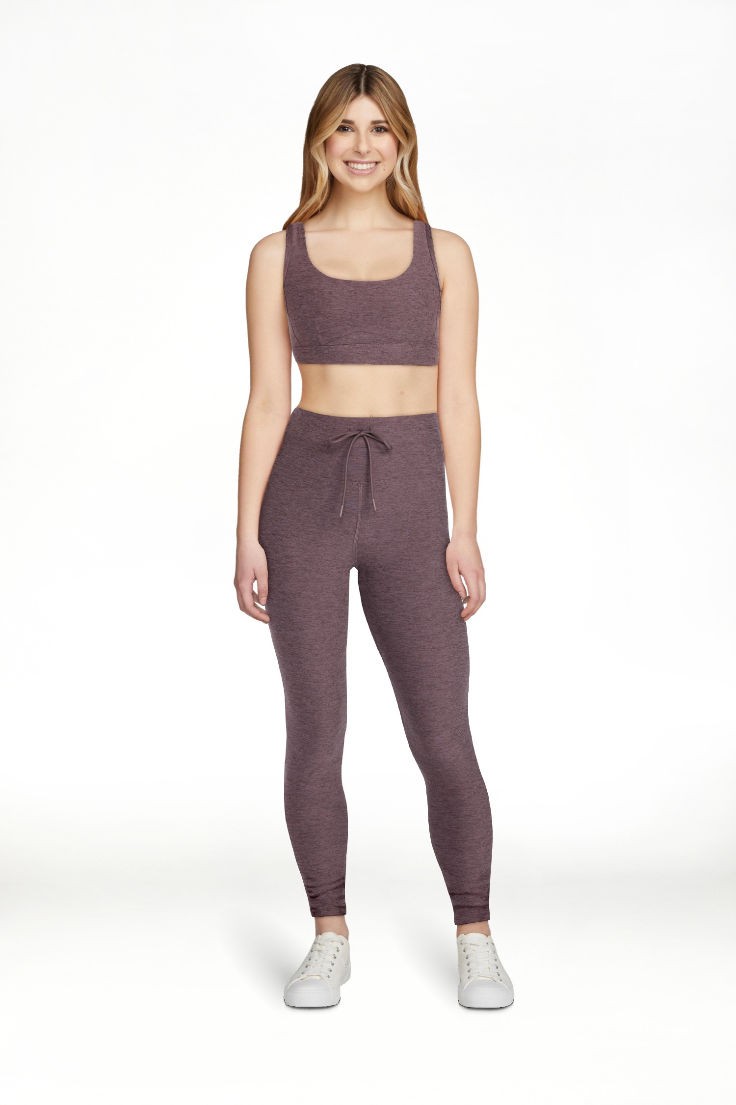 Athletic Works Women's ButterCore Compression Leggings with Drawstring, 7/8 Length, Sizes XS-XXXL | Walmart (US)