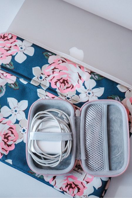 AMAZON TRAVEL MUST-HAVES // pink charger case, laptop cover, electronics travel case / bag // Amazon office finds

#LTKhome #LTKtravel #LTKitbag