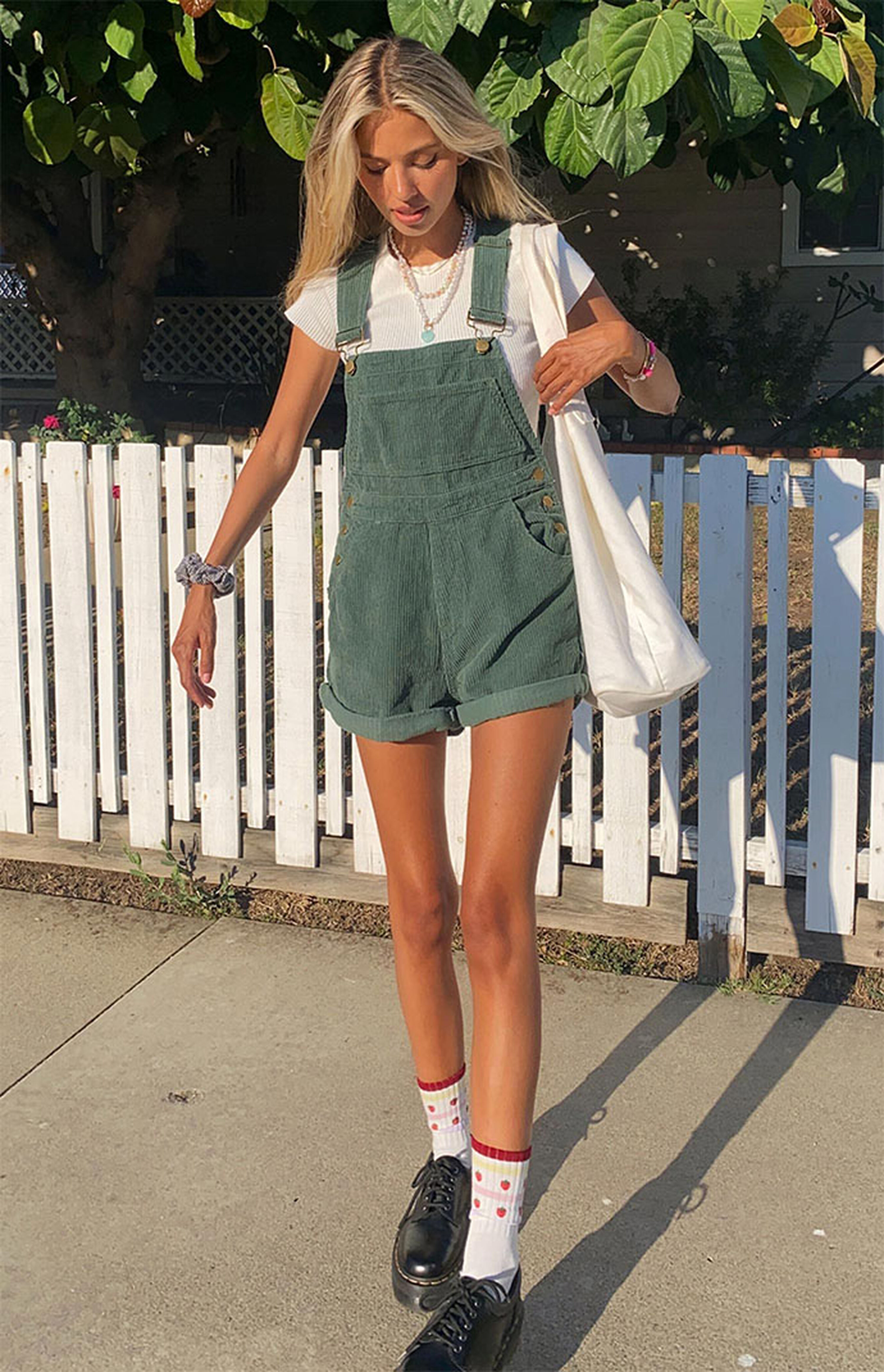 Princess Polly Kacey Corduroy Short Overalls | PacSun