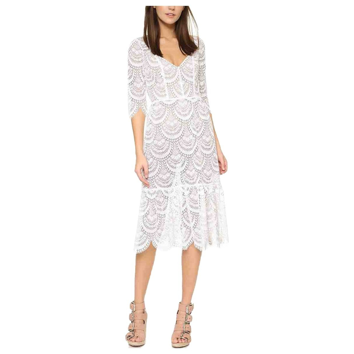 For Love & Lemons White Lace Dresses | Vestiaire Collective (Global)
