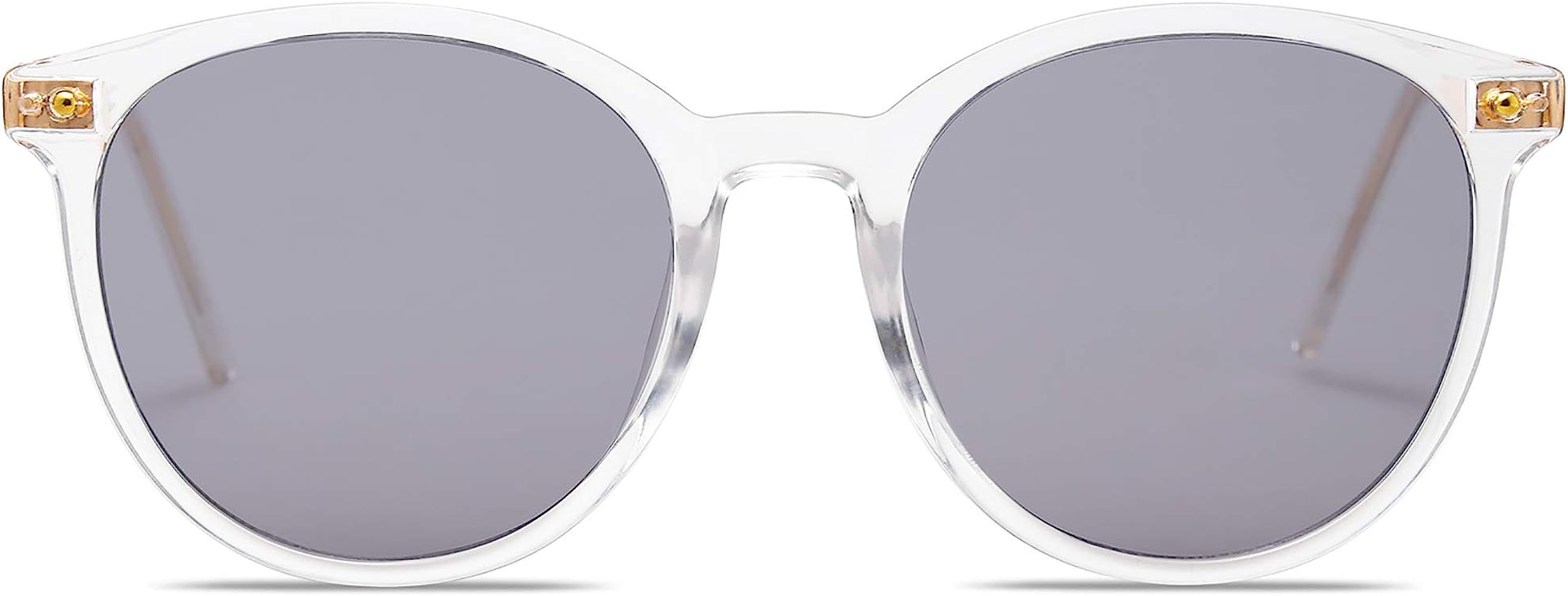 SOJOS Classic Large Round Polarized Sunglasses for Women Retro Designer Style SJ2120 | Amazon (US)