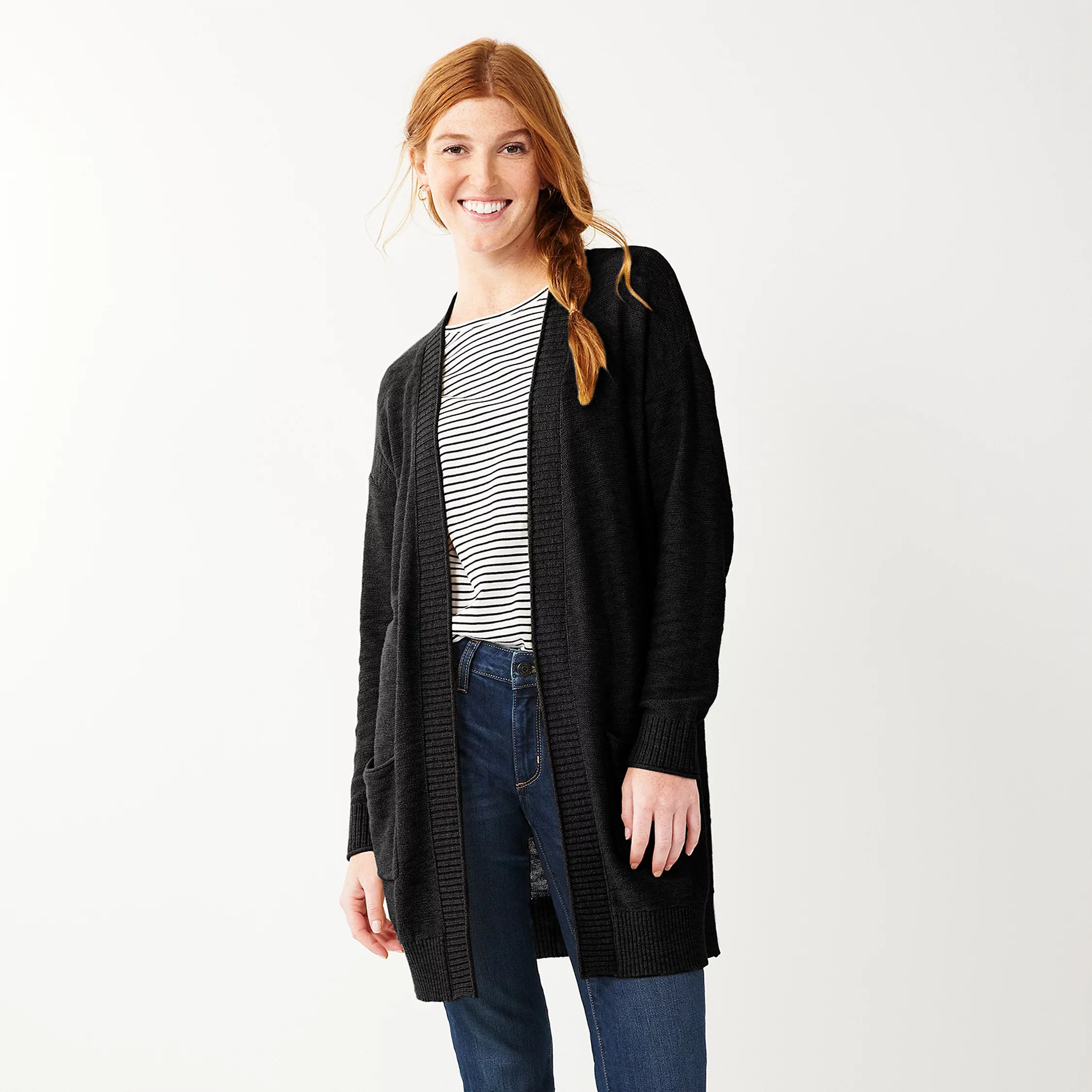 Petite Sonoma Goods For Life® Favorite Long Sleeve Cardigan | Kohl's