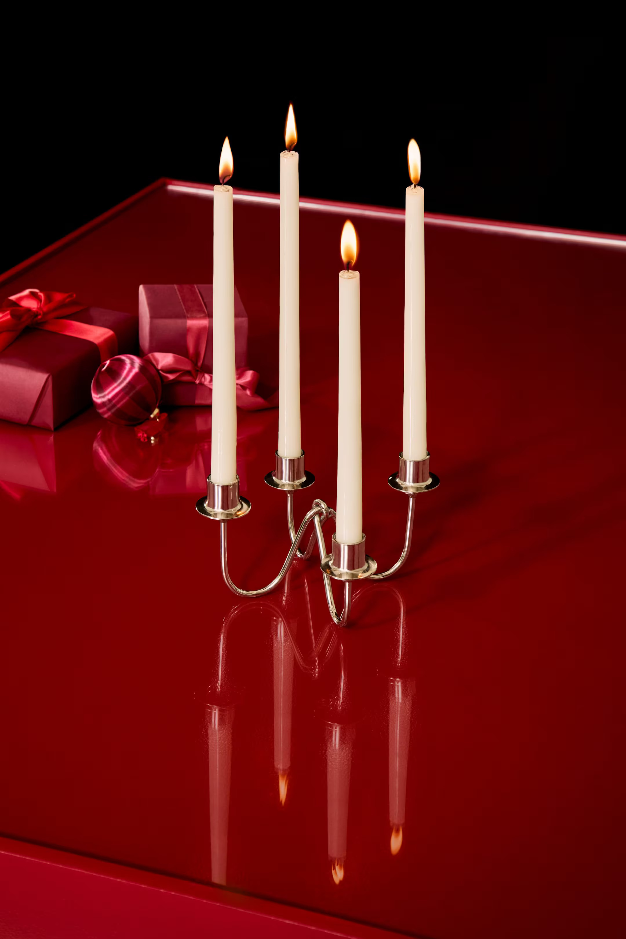 Metal Candelabra - Silver-colored - Home All | H&M US | H&M (US + CA)
