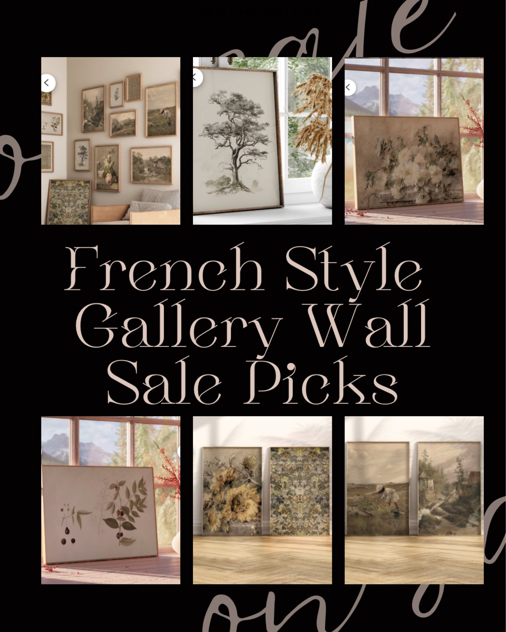 IN 9 CARTS
Price: $9.75
Original Price:$27.85
65% off sale for the next 20 hours
Vintage Rustic Prints for Living Room French Country Farmhouse Art Set Instant Download Antique Gallery Wall Art Set Neutral Art Collection

#LTKfindsunder50 #LTKsalealert #LTKhome