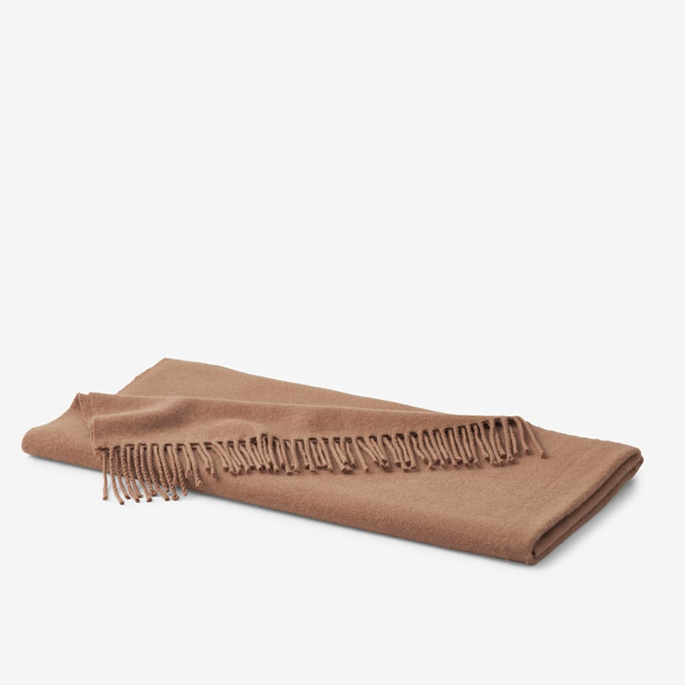Luxe Lambswool Throw - Toast | The Company Store