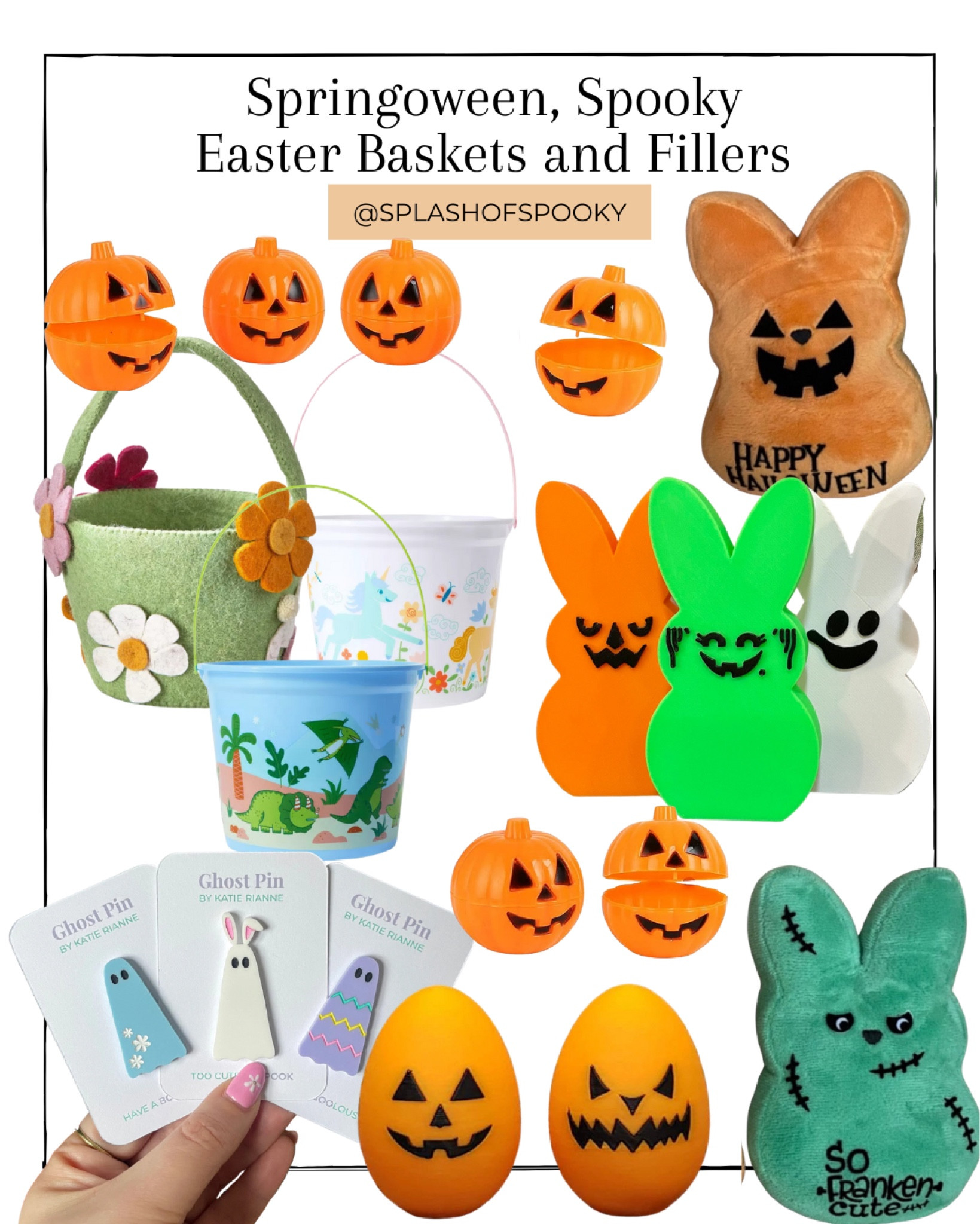 What should you put inside a spooky spring basket? There are so many ways to Halloweenify spring. Springoween gifts are so fun! 

#LTKHome #LTKKids #LTKSeasonal