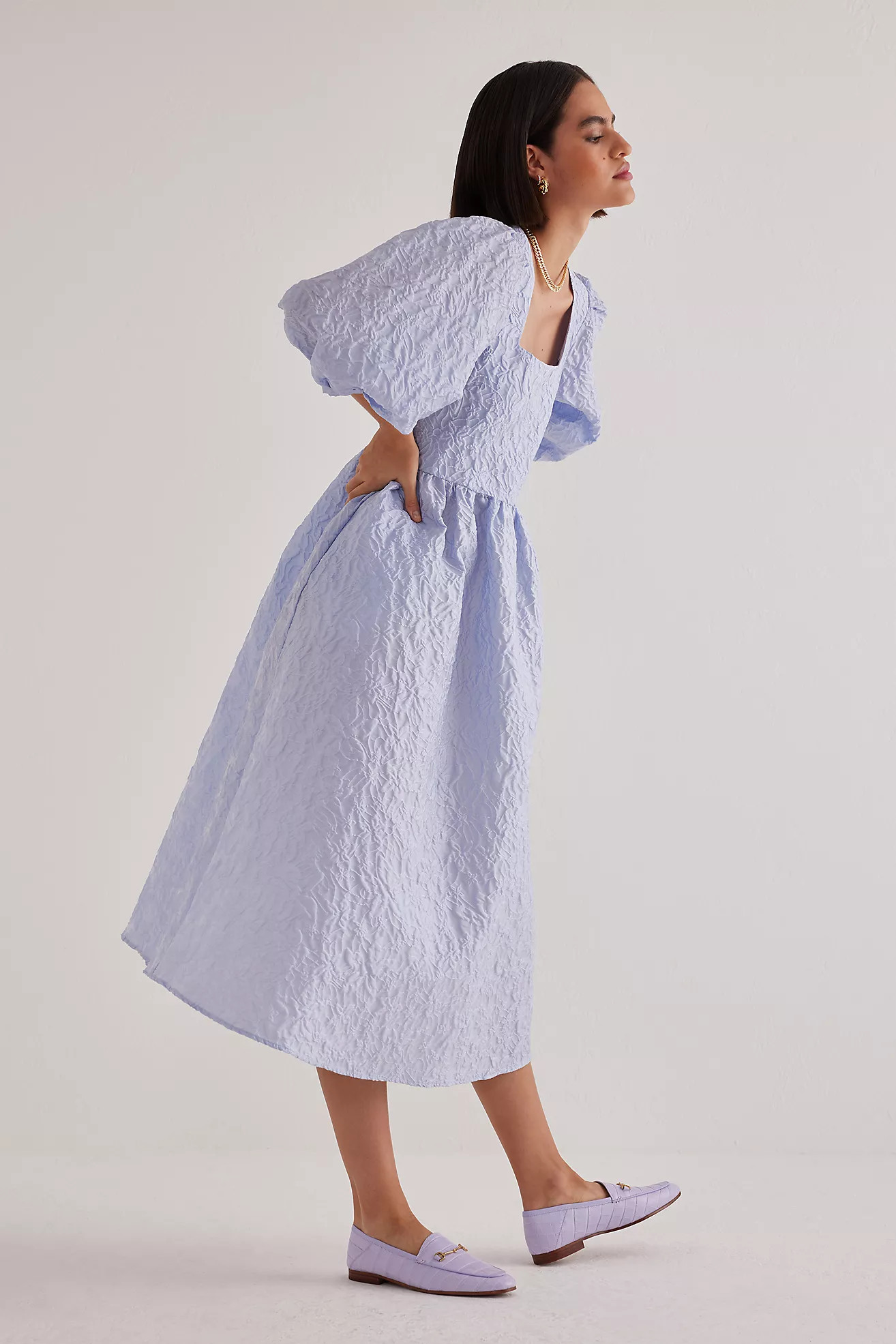 Selected Femme Margot Organza Midi Dress | Anthropologie (UK)