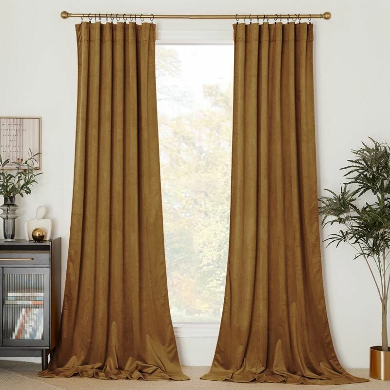 Custom Solid Color Velvet Curtains & Drapes | Nicetown Custom Curtains | TheHues