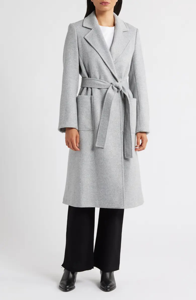 Longline Wrap Coat | Nordstrom