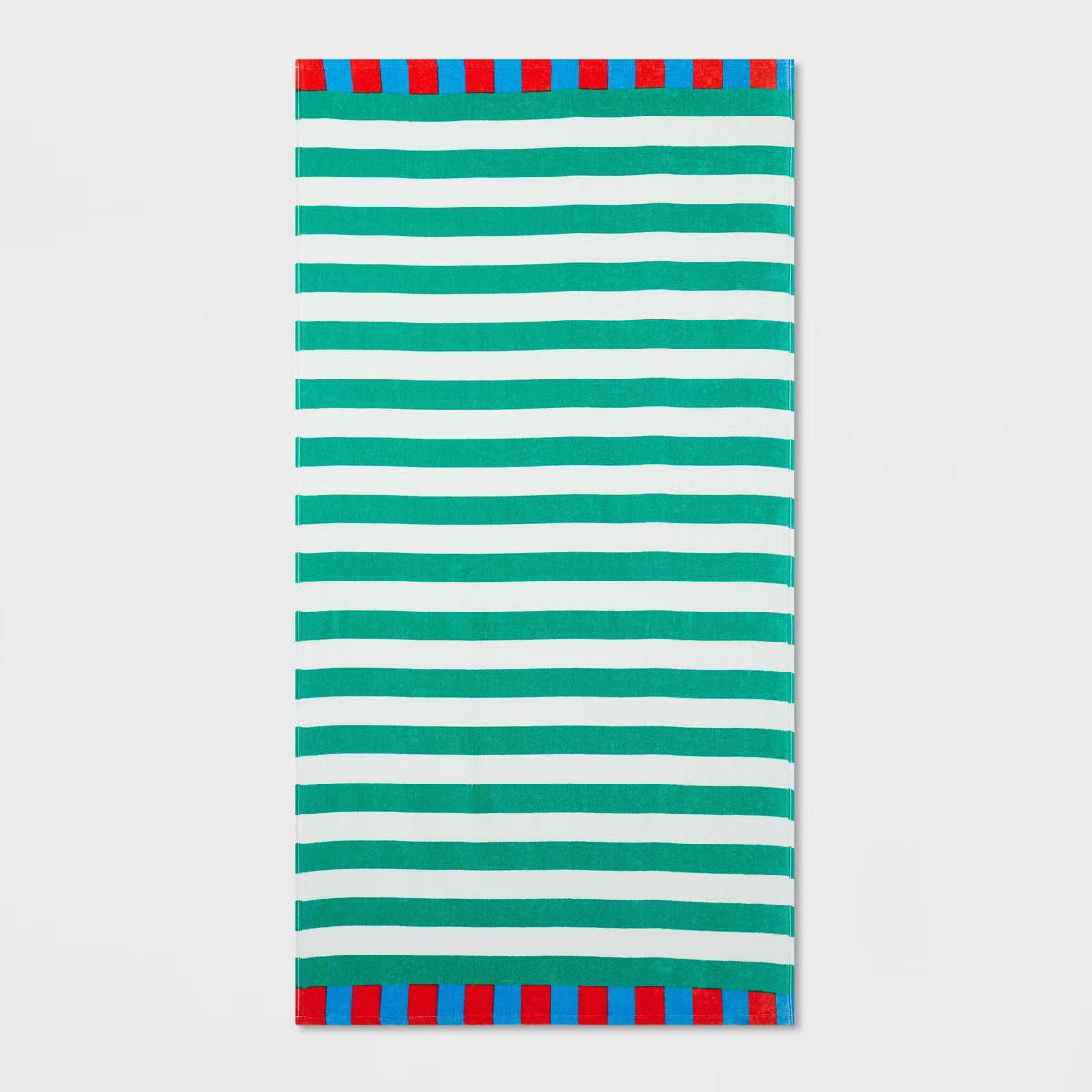 Striped Beach Towel Green/White - Sun Squad™ | Target