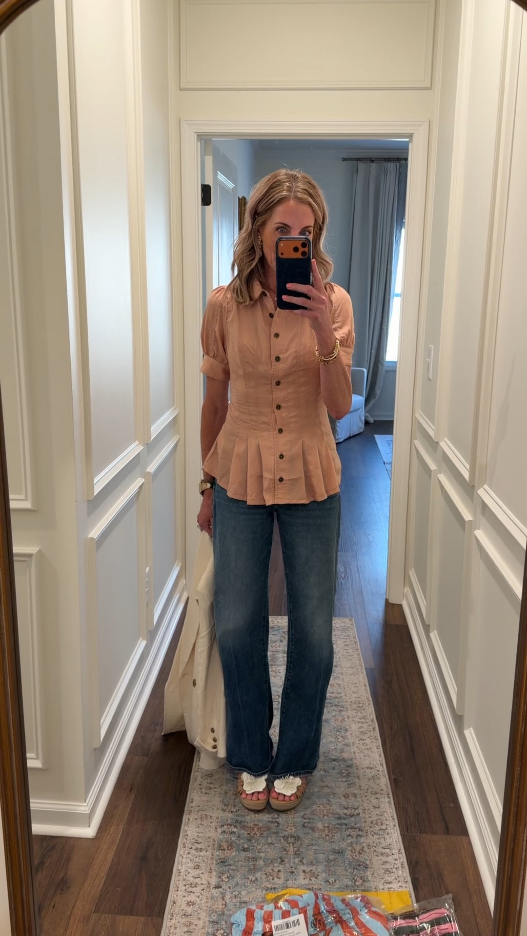 Today’s. OOTD.  Anthropologie top. H& M blazer, and Quince jeans. 🙌🏼🙌🏼🙌🏼

@Anthropologie 

#LTKootd #LTKgrwm #LTKdayinmylife