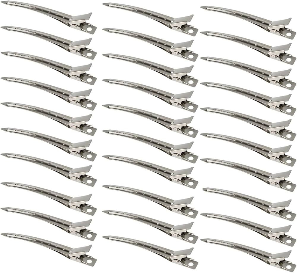 30 Packs Hair Clips, Duck Bill Clips, Hair Coloring, Hair Clips & Barrettes, 3.5 Inches Rustproof... | Amazon (US)