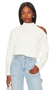 Sanctuary Cut It Out Sweater in Creme from Revolve.com | Revolve Clothing (Global)