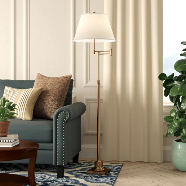 Emmeline 60" Swing Arm Floor Lamp | Wayfair North America