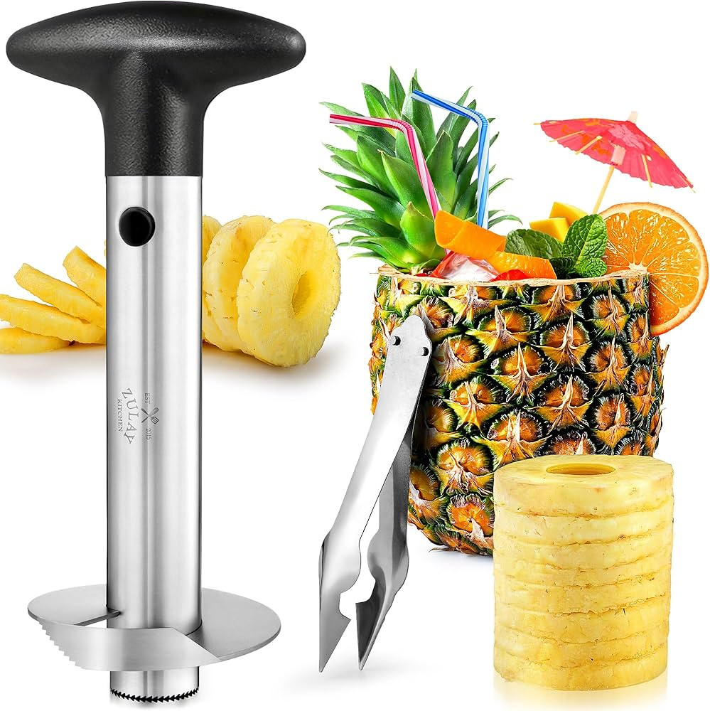 Pineapple Corer and Slicer with Triple Reinforced Stainless Steel with Thicker Blade - Easy-to-Us... | Amazon (US)