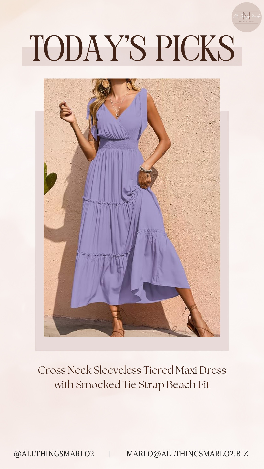 Cross Neck Sleeveless Tiered Maxi Dress with Smocked Tie Strap Beach Fit 

 #LTKSeasonal #LTKWorkwear #LTKTravel