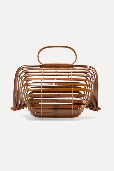 Cult Gaia - Lilleth Small Collapsible Bamboo Tote - Brown | NET-A-PORTER (US)