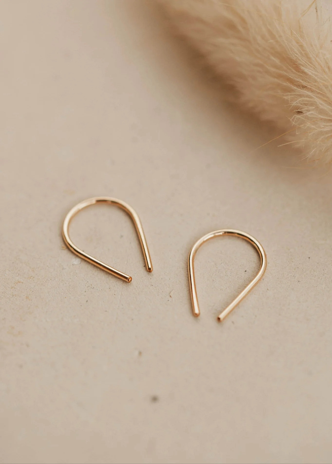 Tiny Horseshoe Earrings | Hello Adorn