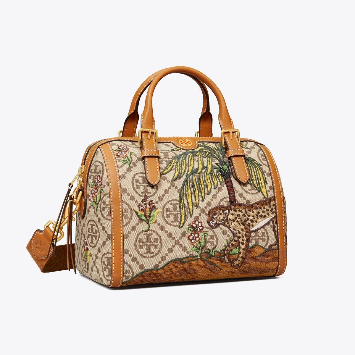 T Monogram Jacquard Embroidered Barrel | Tory Burch (US)