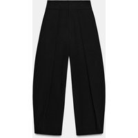 Zara - Pleated Balloon Pants - Black - S - Woman | Zara US