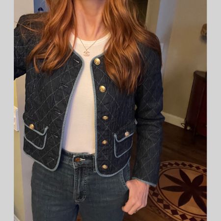 Quilted Denim Lady Jacket///#igblogger #preppy #preppystyle #metoday #mystyle #styleinspiration #styleoftheday #stylediaries  #fashionblogger #fashiondiaries #fashionblog #liketkit  #styleover50 #50plusandfabulous #fashionover50 #50plusblogger #instastyle @liketoknow.it  #jcasofinstagram #jcrew 