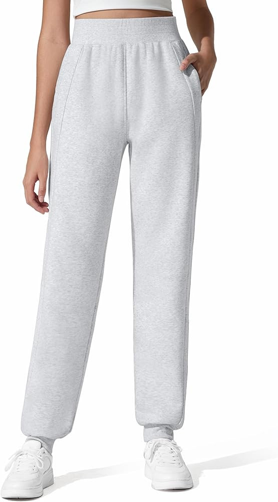 G4Free Flurrylux Cotton Fleece Lined Joggers for Women High Waist Sweatpants Winter Pants Warm Ca... | Amazon (US)