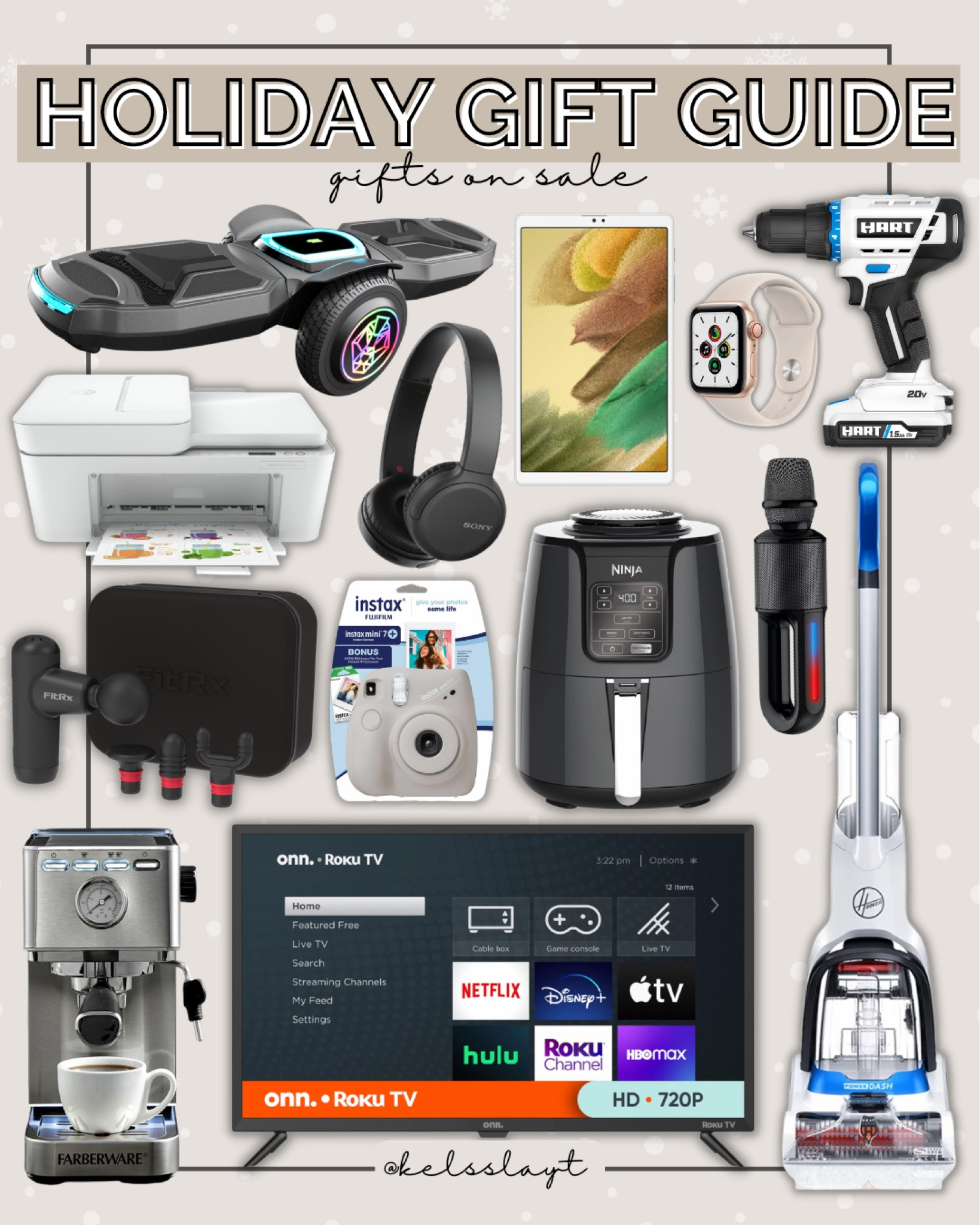 Gift guide for adults! Christmas gifts on sale! #walmartpartner gift guide adults, sale gift finds, electric skateboard, gaming headphones, air fryer, cordless drill, printer, sale finds, Christmas gifts, gift ideas 
@walmart #walmart #walmartholiday 

#LTKunder50 #LTKGiftGuide #LTKsalealert