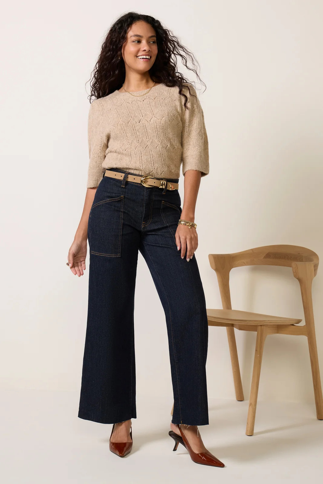 KUT FROM THE KLOTH Women's Petite Jodi Front Patch Pockets Jean, Size 10P, Assurance Blue | Evereve
