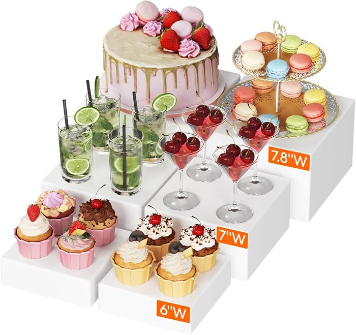 Lifewit Buffet Risers and Stands Up to 7.8", Food Risers for Buffet Table, Catering Dessert Cake ... | Amazon (US)