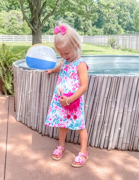 Tropical toddler girl shift dress. This style was purchased at TJ Maxx but can also be found on Poshmark, Mercari, and EBay! Brand is Tommy Bahama and comes with the hair bow! 

#LTKSeasonal #LTKFindsUnder50 #LTKKids