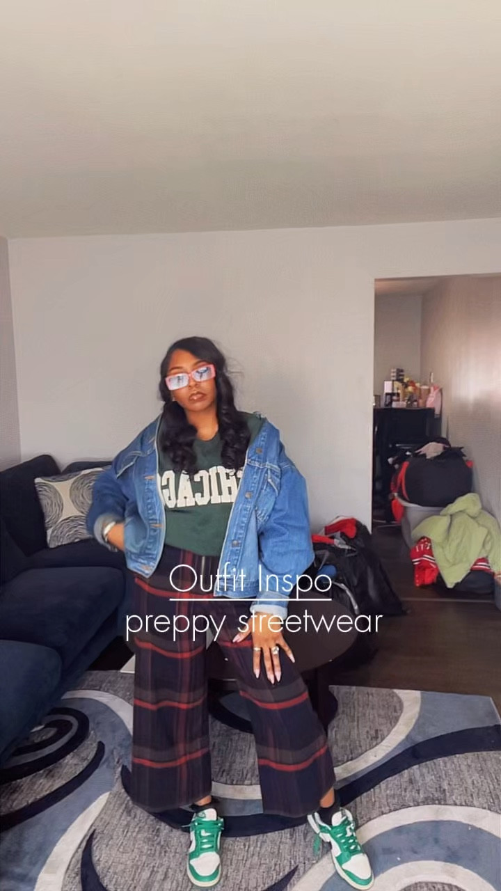 Preppy streetwear outfit inspo 💚

Layered denim jacket over a graphic sweatshirt with plaid wide-leg pants and green sneakers. Mixing classic preppy pieces with streetwear for an elevated everyday outfit.

#ltkstyle #ltkstreetstyle #preppyoutfits #streetwearfashion #everydaystyle #outfitideas


#LTKgrwm #LTKU #LTKootd