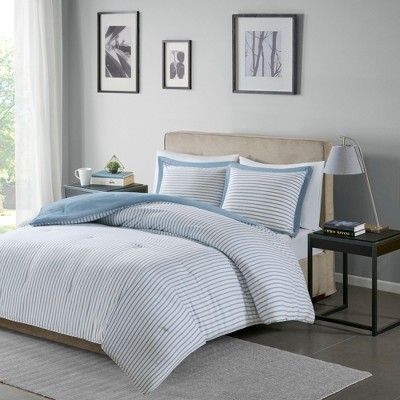 Braydon Reversible Stripe Comforter Mini Set | Target