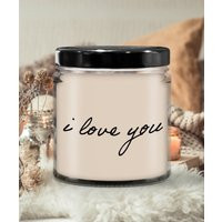 I Love You Romantic Candle | For Gift, Scented Soy Candle, Meaningful Hand Poured Organic Handmade, Decor | Etsy (US)
