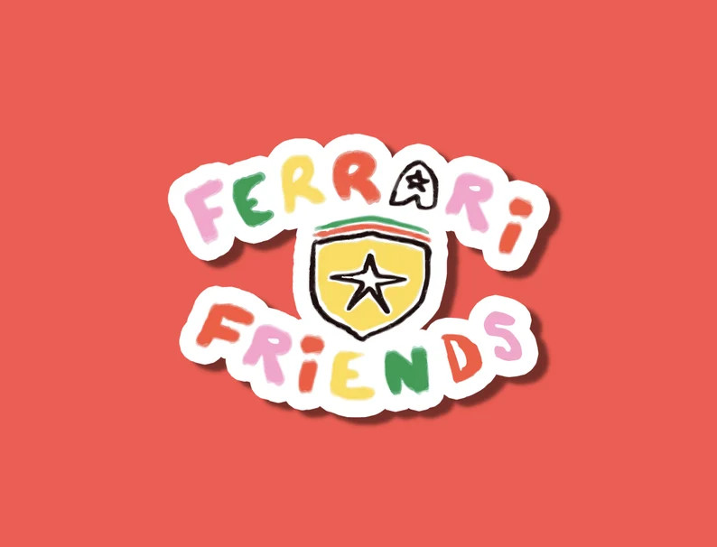 Ferrari Friend, F1, Sticker, Formula One Motorsport | Etsy (US)