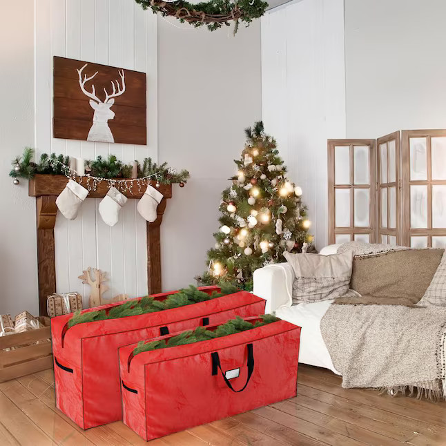 Hastings Home Red Christmas Tree Storage Bag (For Trees 6-ft-9-ft Tall) | Lowe's
