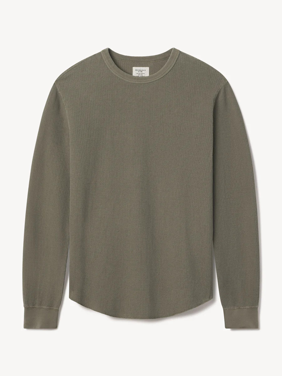Dried Thyme Venice Wash Vintage Thermal Surplus Tee | Buck Mason