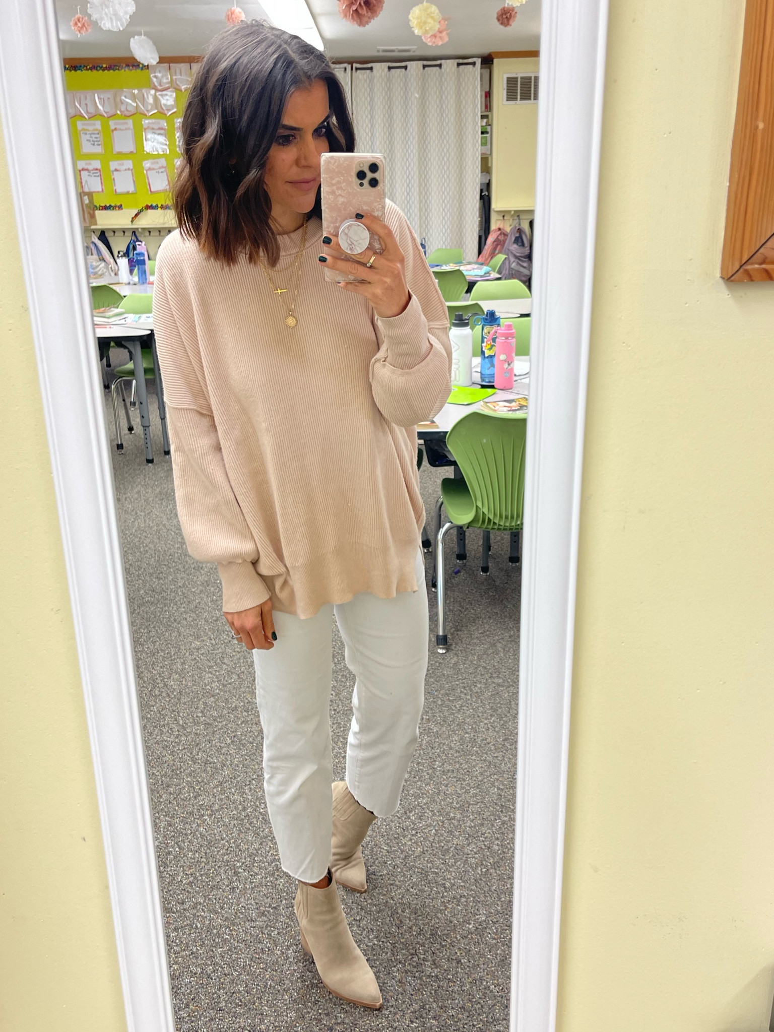 Today’s classroom ootd 

Amazon sweater/ size small
Express jeans, Tts (cut a few inches off the bottom) 
Boots- Tts 

#LTKsalealert #LTKstyletip #LTKunder50